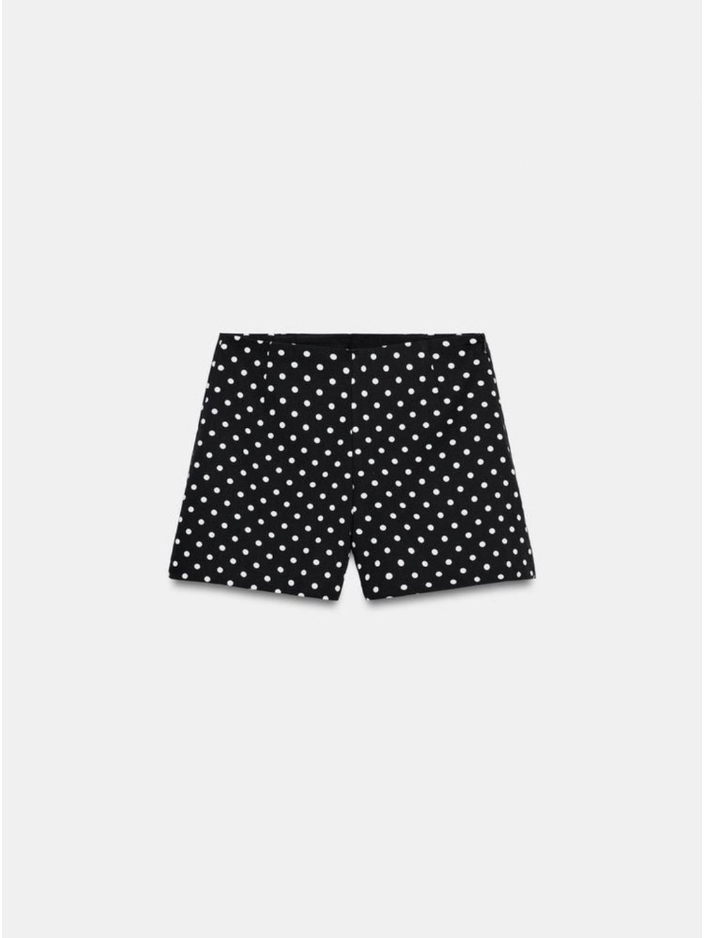 Zara Black and White Polka Dot High Waist Shorts
